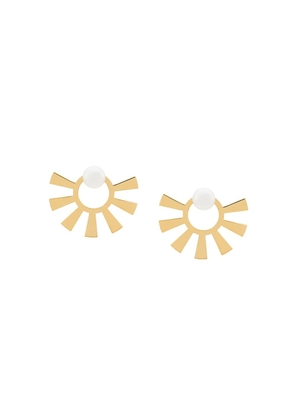 Wouters & Hendrix Technofossils pearl earrings - Metallic