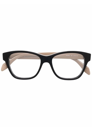 Alexander McQueen Eyewear square-frame clear glasses - Black