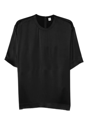 TOTEME satin T-shirt - Black