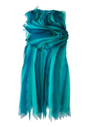 Gianluca Capannolo contoured frill dress - Blue