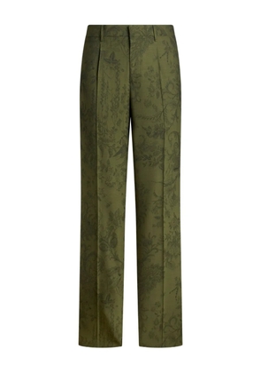 ETRO jacquard trousers - Green