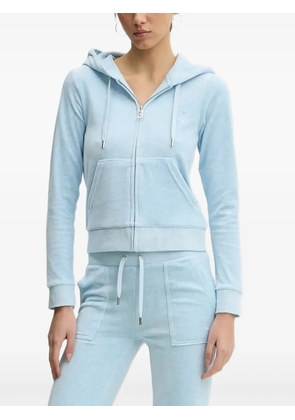 Juicy Couture embroidered-logo hoodie - Blue