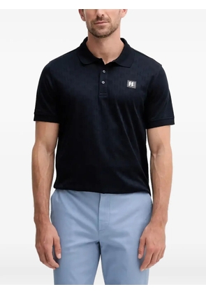 Karl Lagerfeld logo-patch polo shirt - Blue