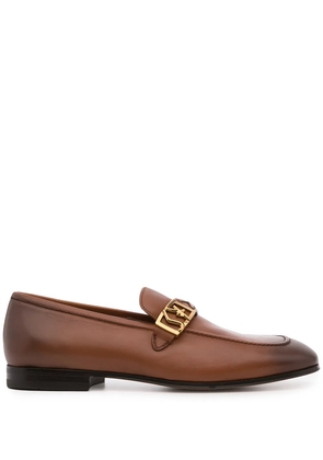 Ferragamo Nairobi logo plaque loafers - Brown