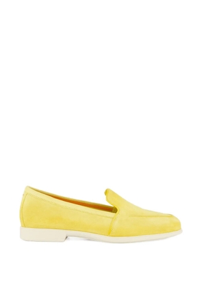Santoni yellow loafers