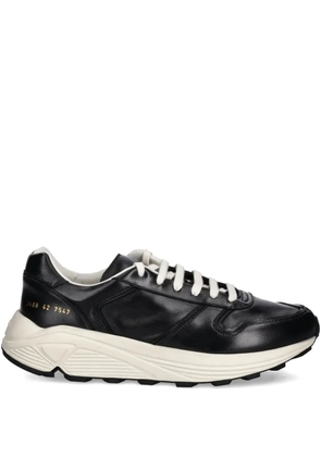 Common Projects Premium Runner leather sneakers - Black