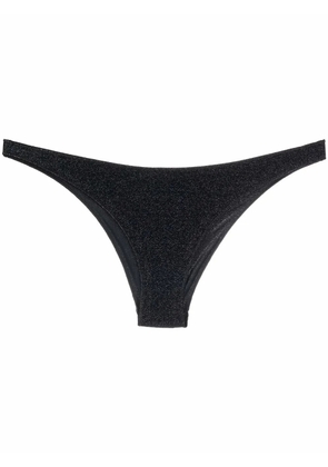 Oséree glitter low-rise bikini bottoms - Black