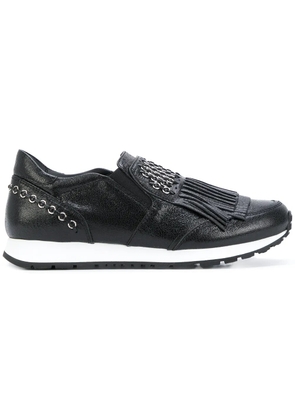 Tod's fringed slip-on sneakers - Black