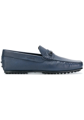 Tod's logo buckle loafers - Blue