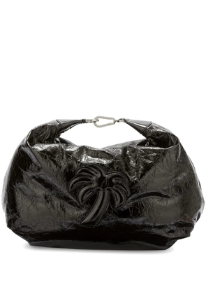 Palm Angels Palm-motif leather hobo bag - Black