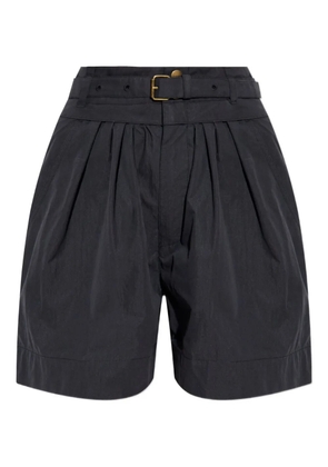 MARANT ÉTOILE Danica pleated belted shorts - Black