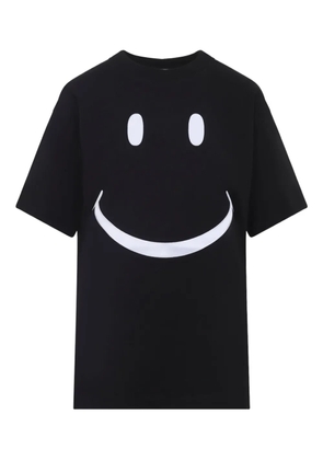 Moschino smiley-face cotton T-shirt - Black
