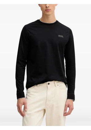 Karl Lagerfeld long-sleeve logo T-shirt - Black