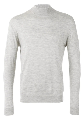 N.Peal fine gauge mock turtle neck jumper - Grey