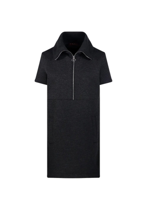 Gucci zip-up collared dress - Grey