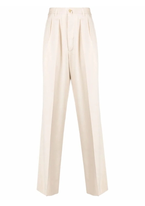 Giuliva Heritage silk tailored trousers - Neutrals