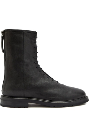 LEGRES lace-up leather ankle boots - Black