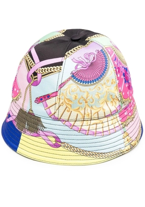 Versace graphic-print bucket hat - Yellow