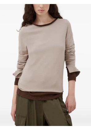 Marc O'Polo boat-neck long-sleeved sweater - Neutrals