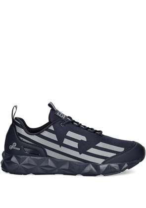 Ea7 Emporio Armani reflective panelled sneakers - Blue