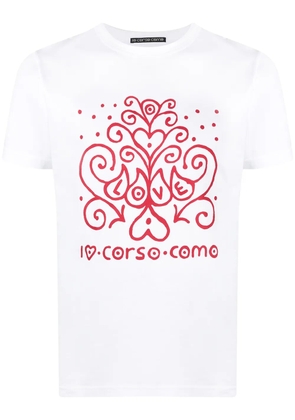 10 CORSO COMO logo-print short-sleeved T-shirt - White