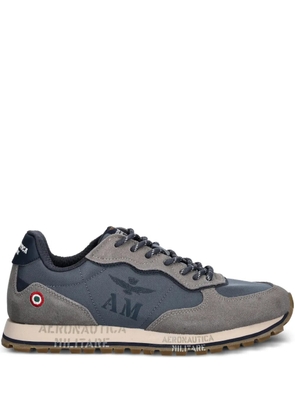Aeronautica Militare logo-print sneakers - Blue