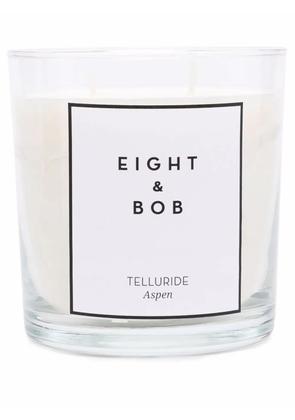 Eight & Bob Telluride wax candle and holder - White