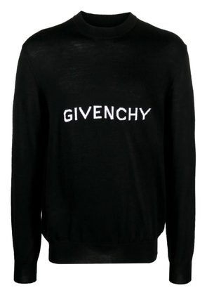 Givenchy logo intarsia wool jumper - Black