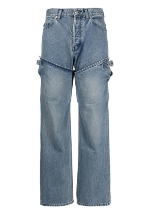 AMBUSH detailed straight-leg jeans - Blue