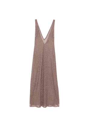 Missoni A-line V-neck maxi dress - Pink