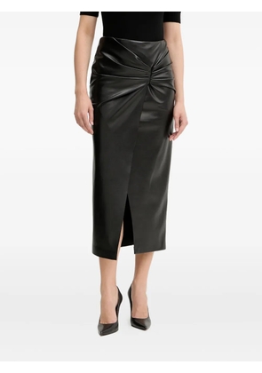 SIMONA CORSELLINI draped midi skirt - Black