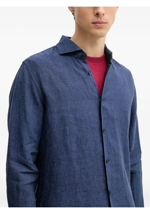 Joop! long-sleeve linen shirt - Blue