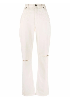 ETRO high-waisted straight leg jeans - Neutrals