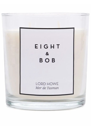 Eight & Bob Lord Howe wax candle and holder - White