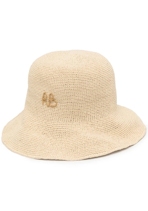 Ruslan Baginskiy embroidered-logo bucket hat - Neutrals
