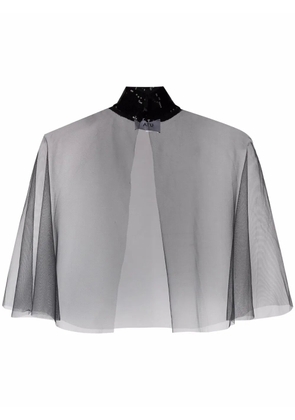 Atu Body Couture sequin-embellished sheer top - Black