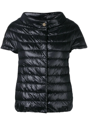 Herno Great short-sleeved down jacket - Black