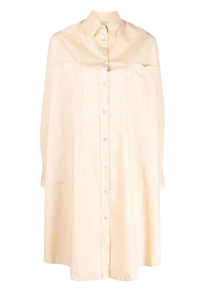 Forte Forte long-sleeve shirt dress - Neutrals