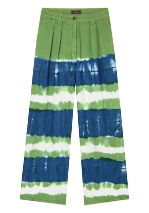 Alanui Magic Journey tie-dye jeans - Blue