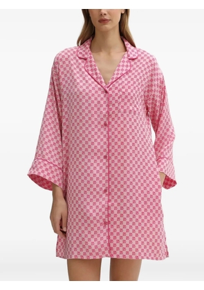 DKNY buttoned patterned nightdress - Pink