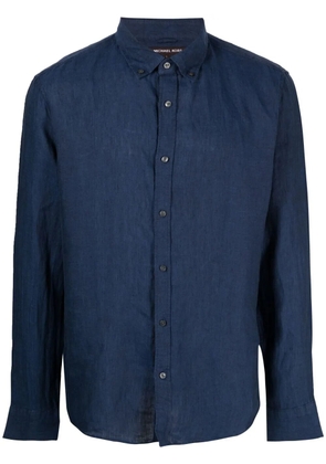 Michael Kors button-down linen shirt - Blue