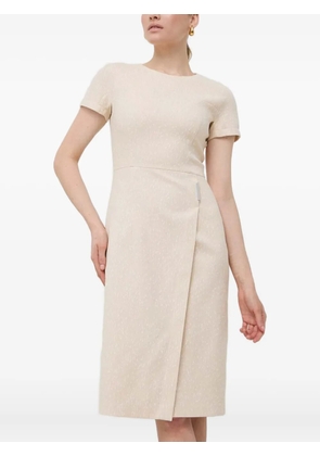 BOSS short-sleeve mini dress - Neutrals