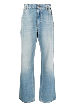 Gauchère low-rise wide-leg jeans - Blue
