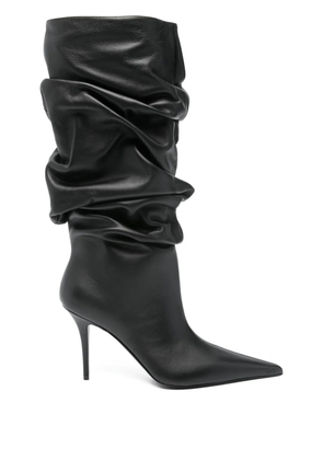 Amina Muaddi Anok heeled ankle boots - Black