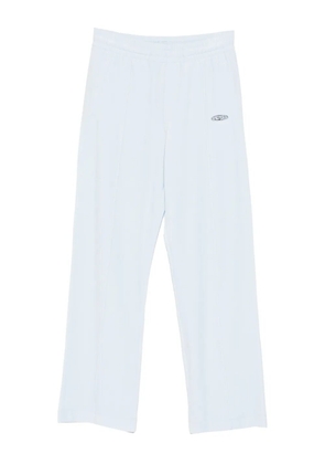 Casablanca velour logo-plaque track pants - Blue