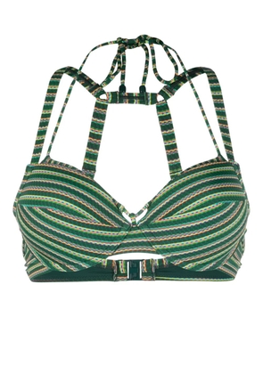 Marlies Dekkers Holi Vintage striped bikini top - Green