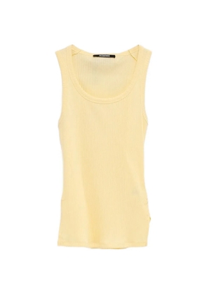 Jacquemus ribbed vest top - Yellow