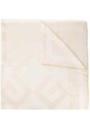 Givenchy logo knit scarf - Neutrals