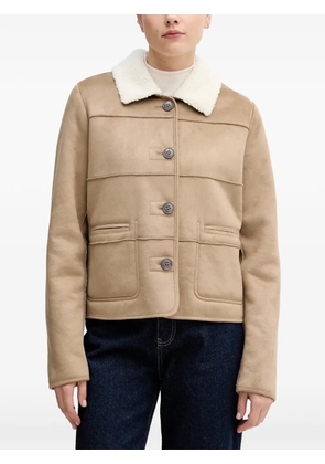 Benetton collared buttoned jacket - Neutrals
