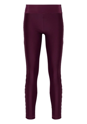 Versace Jeans Couture logo-tape leggings - Purple